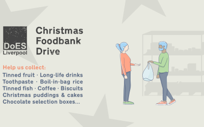 DoES Liverpool are hosting a foodbank drive this Christmas